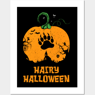 Hairy Halloween Gay Bear Paw Posters and Art